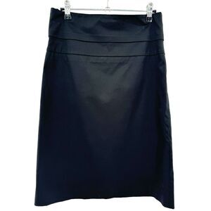 CLUB MONACO Black Knee Length Pencil Skirt Size 6 Capsule Wardrobe Classic  Work